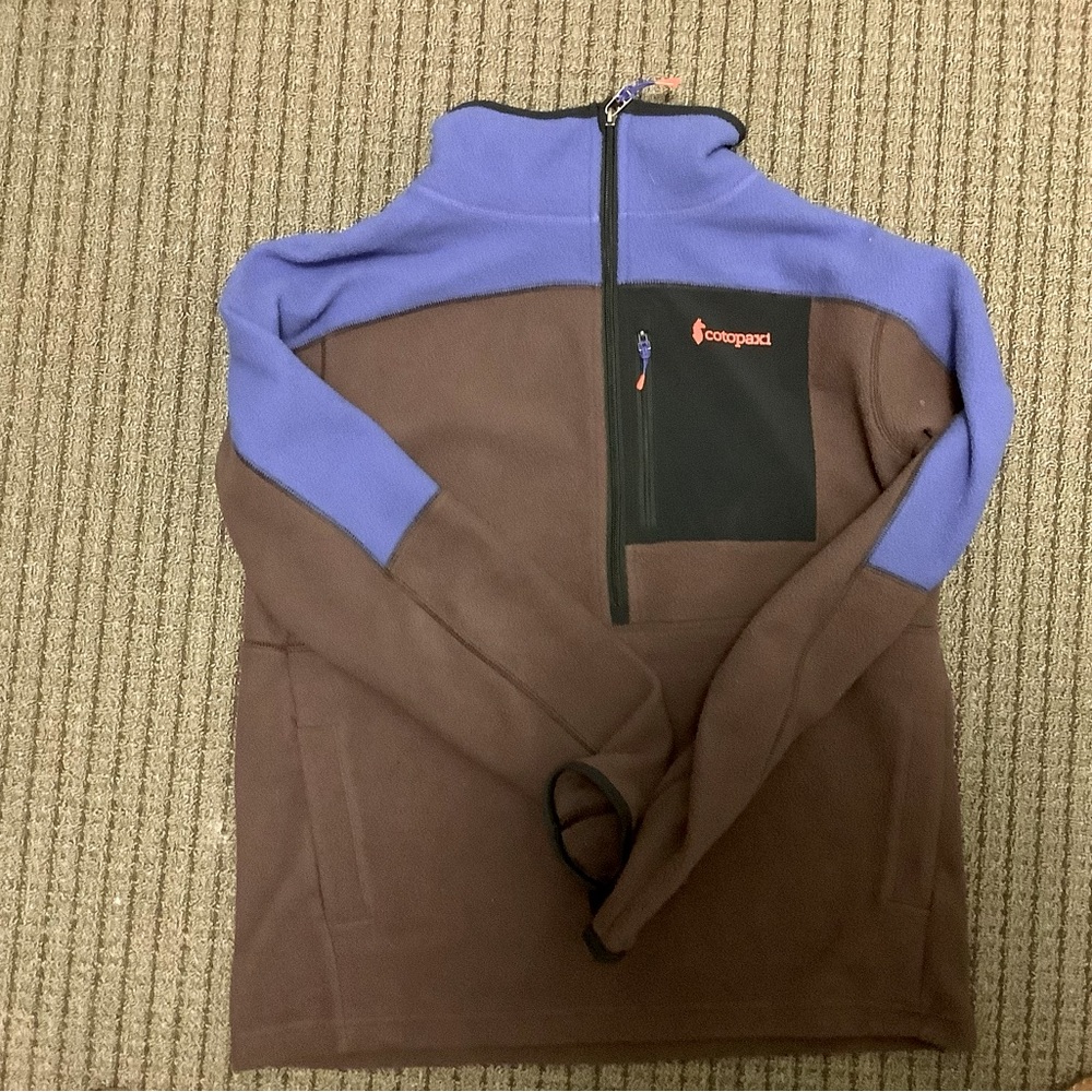 cotopaxi Brown and Purple Fleece Pullover